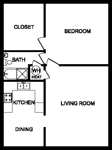 Deville Apartments One Bedroom